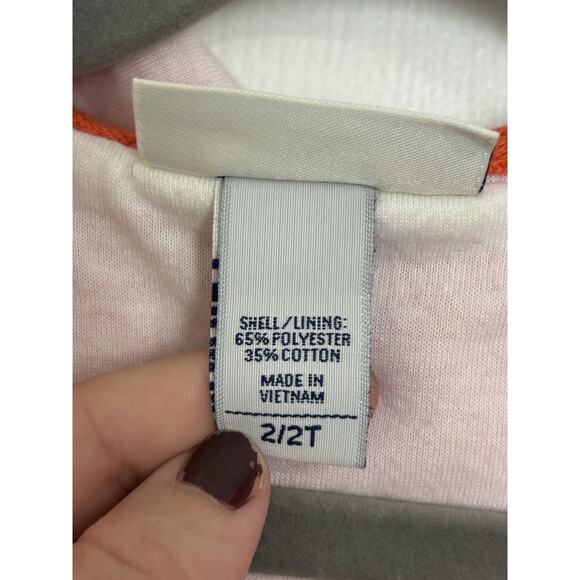 VTG Y2K Oshkosh Little Girl’s Orange Daisy Windbreaker Jacket 2T Lightweight - Picture 7 of 7